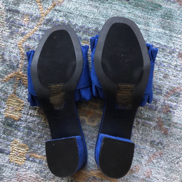 Cushion Walk Ruffled FauxSuede Slides! - Picture 3 of 5